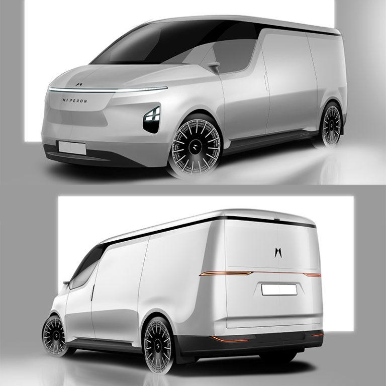 Hiperon Carrier Electric Van Design Sketch
